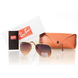 Очки Ray-Ban Aviator 3026brown-gold фото