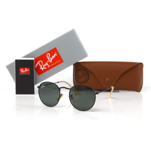 Очки Ray-Ban круглые 3447-black-b фото
